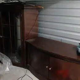 china cabinet w/ 3 heavy-duty tempered glass shelves