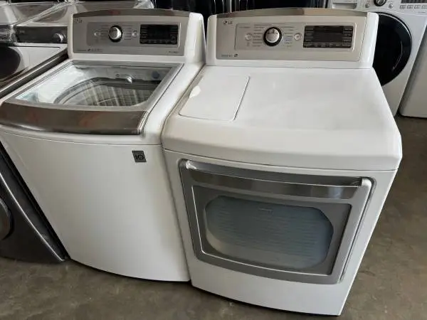 LG washer and dryer top loader extra large capacity