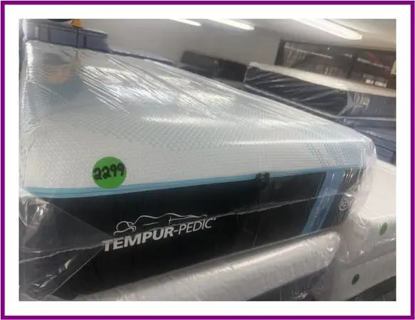 TWIN XL TEMPURPEDIC LUXEBREEZE (SOFT) MATTRESS & BOX SPRING BED