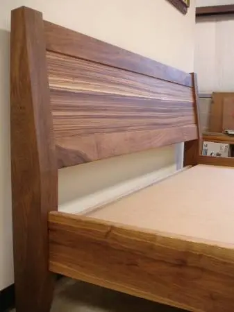 Zebrawood with Black Walnut  bed