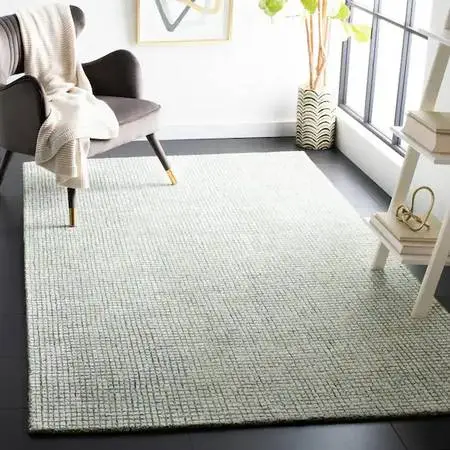 SAFAVIEH Abstract Ivory/Green 8 ft. x 10 ft. Abstract Striped Area Rug