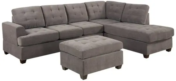 Grey Reversible Sectional