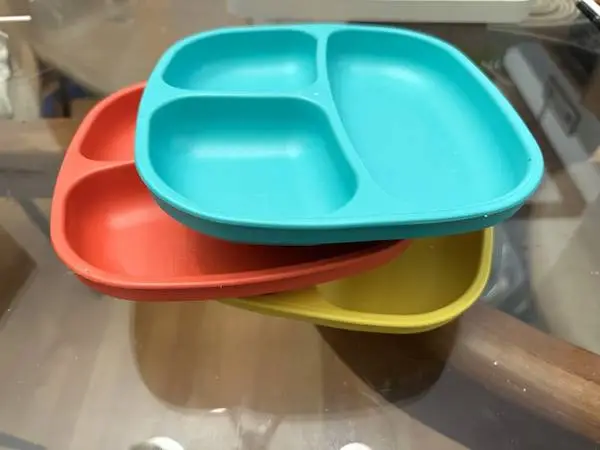Divided kids plates - set of 3