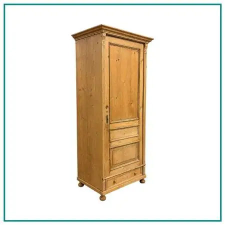 Traditional Pine Single Door Armoire