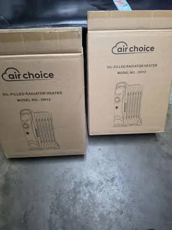 2 LifePlus OH12 Portable Oil-Filled Radiator Heater 700W 110-120V White (selling