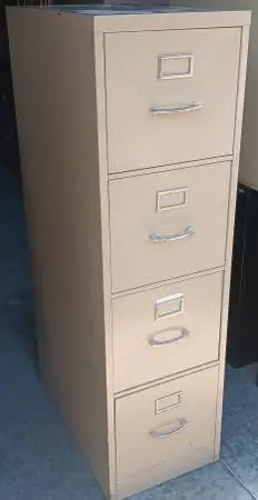 HON,4-Drawer,Letter-Size File Cabinet,Dark Putty,File Followers