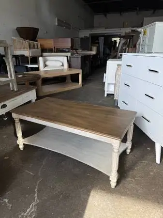 Solid Wood Rectangular Coffee Table