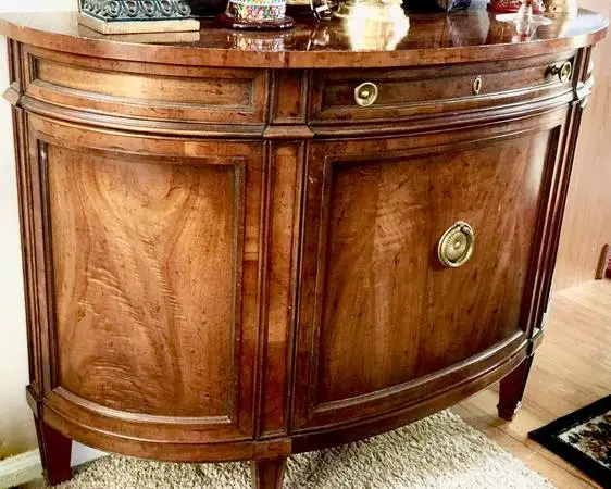 Louis XV style pieces - Demilune Drexel Travis Court Collection