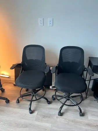 1 Drafting Chair Tall Office Chair for Standing Desk, Breathable Mesh Ergonomic