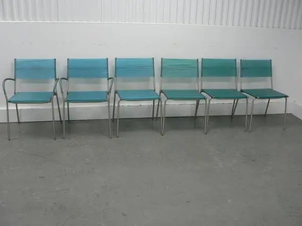 Six Vintage Italian Dining Chairs by Tito Agnoli for Piero Bonacina,