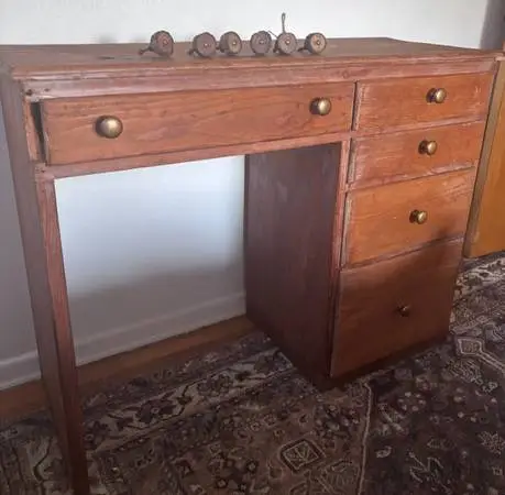Rustic wooden desk