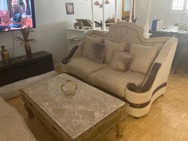 Antique Sofas and Marble tables