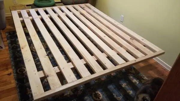 Queen bed base / platform - solid wood