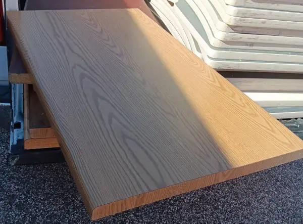Cubicle Work Surfaces, Desktops,Oak Finish,42x24,1.5 Thick-Steelcase