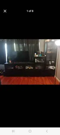 Ikea Besta shelves boxes entertaining center tv