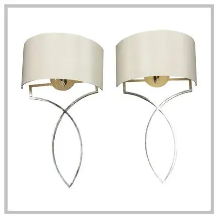 Nicolas Aubagnac For Porta Romana Wall Sconces, Pair