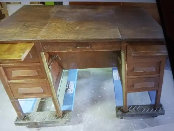 Antique Original Solid Wood Desk