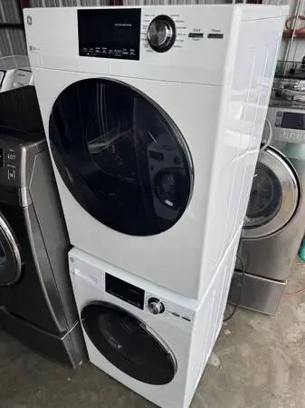 24-inch GE Stackable Front-Loading Washer and ge dryer electric