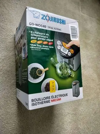 Zojirushi Micom Water Boiler and Warmer (135 oz. / 4L, Silver)
