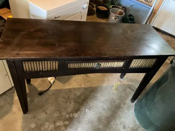 Sofa table with drawer