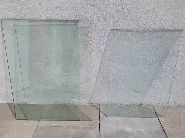 GLASS for an END TABLE or NIGHTSTAND or WHEREVER, each only