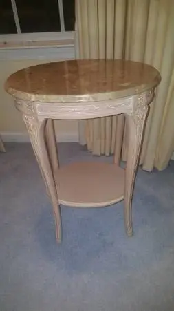 OVAL MARBLE TABLE