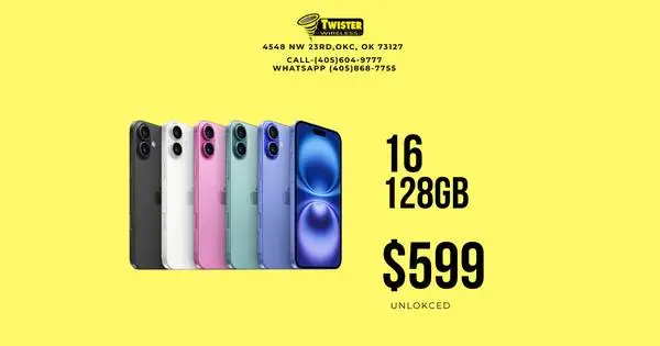 iphone 16 128gb $599 unlokced
