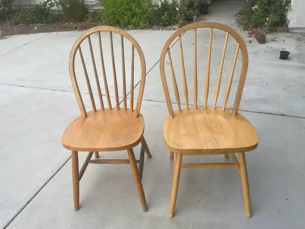 ONE wooden dining chair