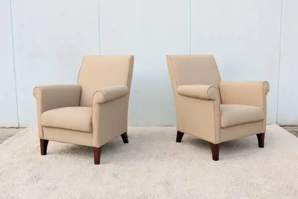 Modern Contemporary Edgar Reuter for Coalesse Pasio Lounge Chairs Pair