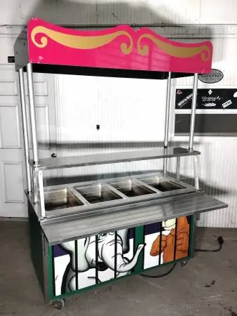 Nice! Custom Circus Themed 4 Well Heated Food Table