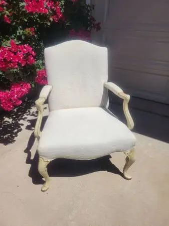 Vintage French Country Upholstered Chair