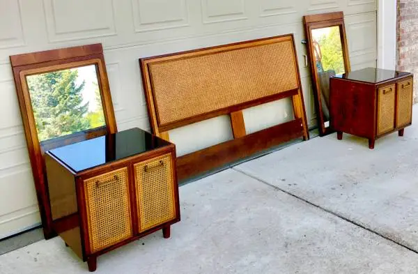 Mid Century Dresser by FOUNDERS & HAMMARY sets + much more