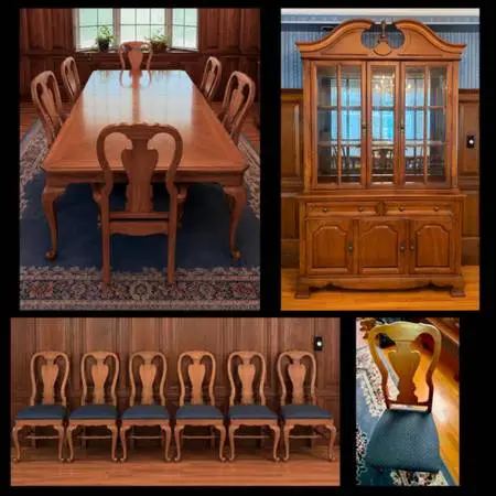 Beautiful Solid Wood Thomasville Dining Furniture Fisher Park Collection Set
