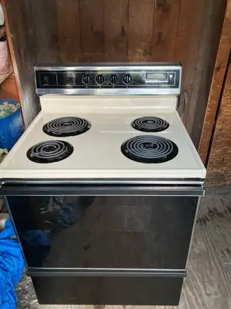 30” almonde electric range guaranteed delivery is available