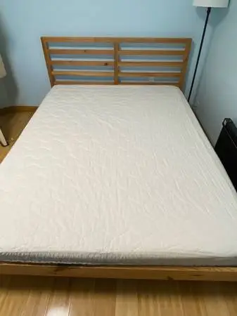 IKEA Queen bed frame & mattress set