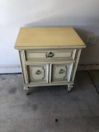 Solid Wood French Provincial Nightstand/End Table.