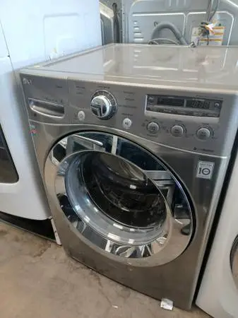 LG Stainless Steel Front Load Electric Washer