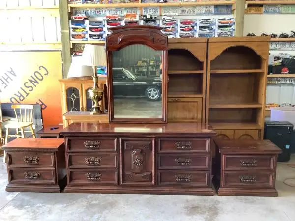 Dresser with nightstands