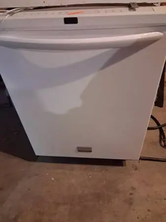 White dishwasher