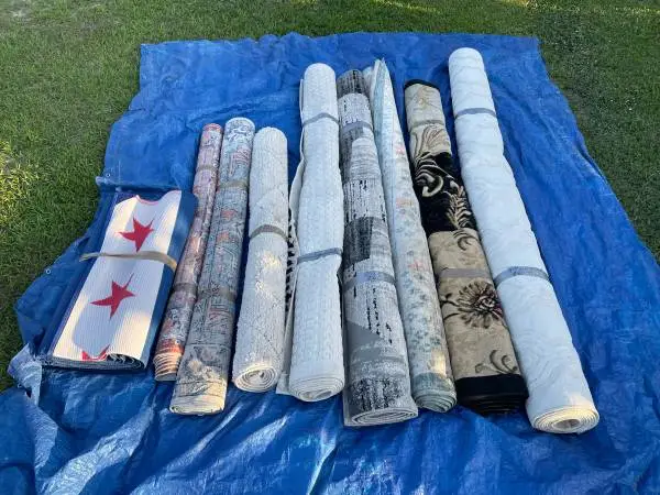 Area Rugs Sale at Ramona Flea Market at Lots: B007 - Used