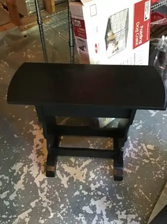 Small solid wood end table