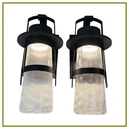 New Modern Forms Balthus Large Outdoor Sconces, Pair