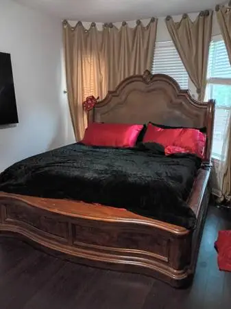 Master Bed Room Set Thick Wood - Marble Dresser Foreclosure ALL GO !!!