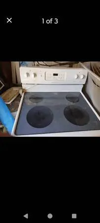 Fridgedare glass top electric stove