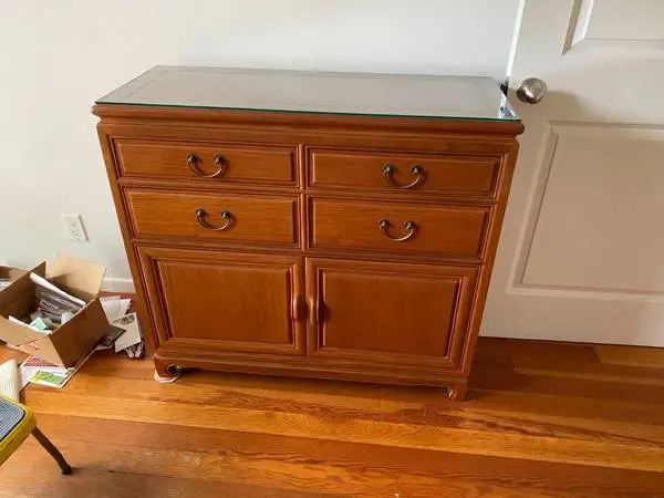 Cherry Walnut Solid Wood Dresser Cabinet