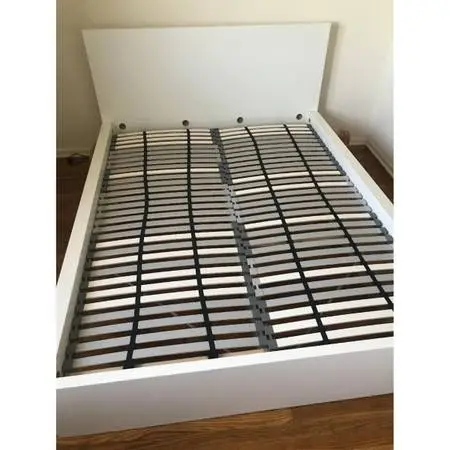 IKEA Malm King Size Bed Frame with Lonset Slats