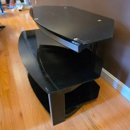 Glass Shelving TV Stand