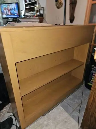 Mid century modern planter room divider, bookshelf concole
