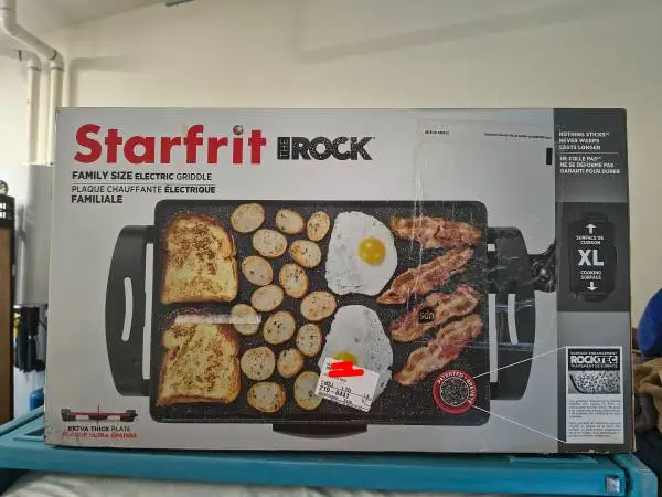 Starfrit family size electric griddle