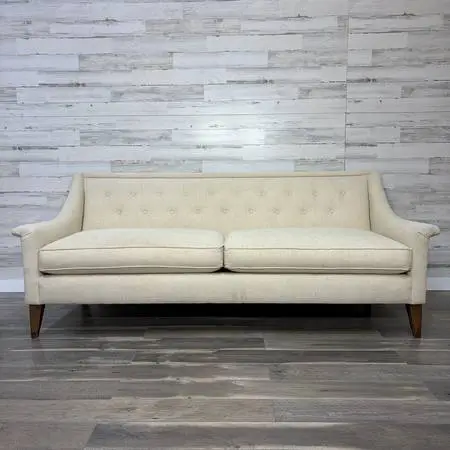 Modern Cream Tufted Sofa Couch *delivery available*